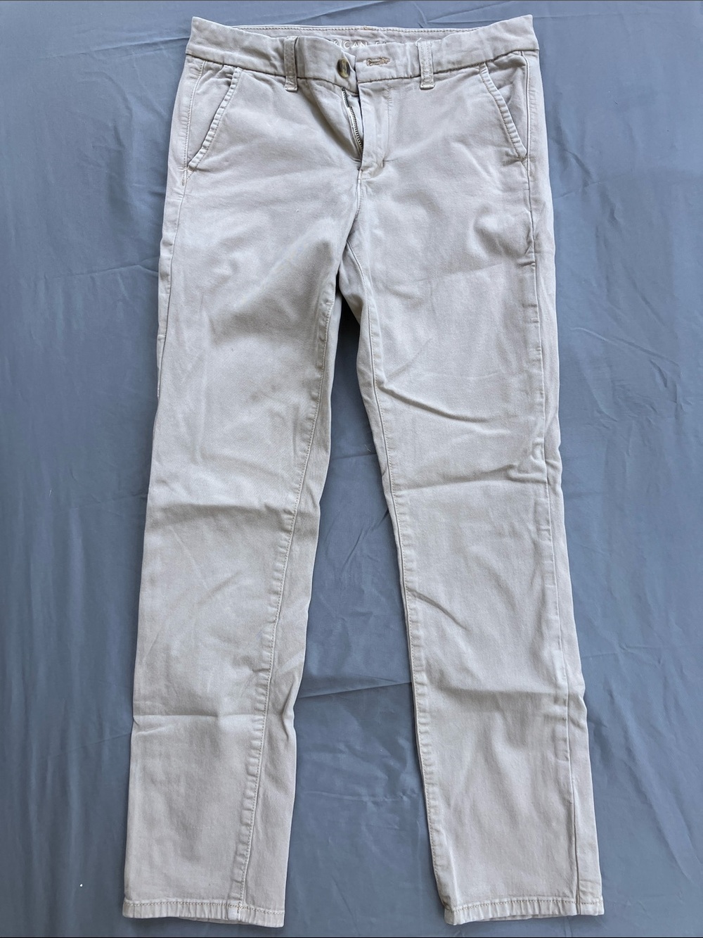 American Eagle AE Women’s Tan Skinny Khakis Work School Pants Size 10 Regular